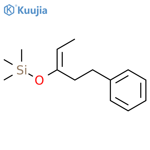 Silane, trimethyl[[1-(2-phenylethyl)-1-propenyl]oxy]-, (E)- structure