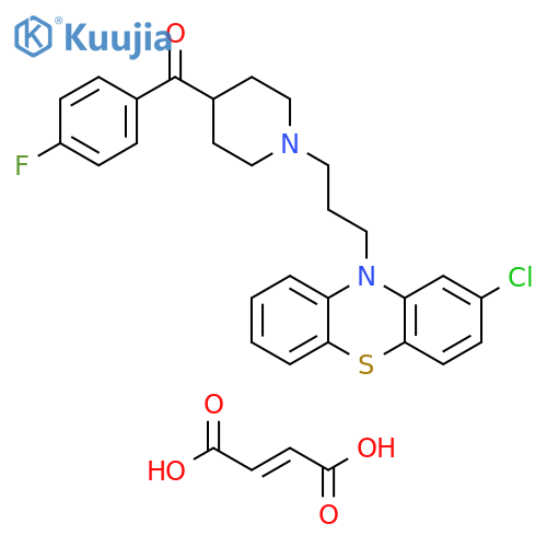 Methanone, [1-[3-(2-chloro-10H-phenothiazin-10-yl)propyl]-4-piperidinyl](4-fluorophenyl)-, (2E)-2-butenedioate (9CI) structure