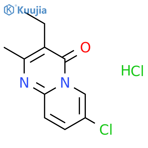 7-chloro-3-ethyl-2-methyl-4H-pyrido[1,2-a]pyrimidin-4-one hydrochloride structure