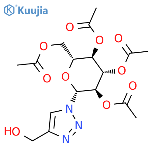 1H-1,2,3-Triazole-4-methanol, 1-(2,3,4,6-tetra-O-acetyl-β-D-glucopyranosyl)- structure