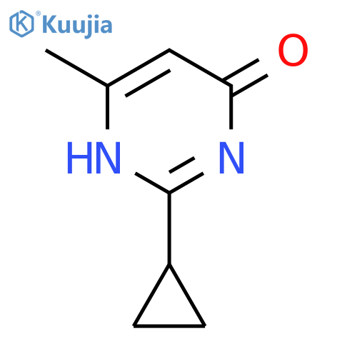 2-cyclopropyl-6-methylpyrimidin-4-ol structure