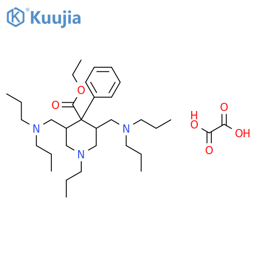 Ethyl 3,5-bis[(dipropylamino)methyl]-4-phenyl-1-propylpiperidine-4-carboxylate;oxalic Acid structure