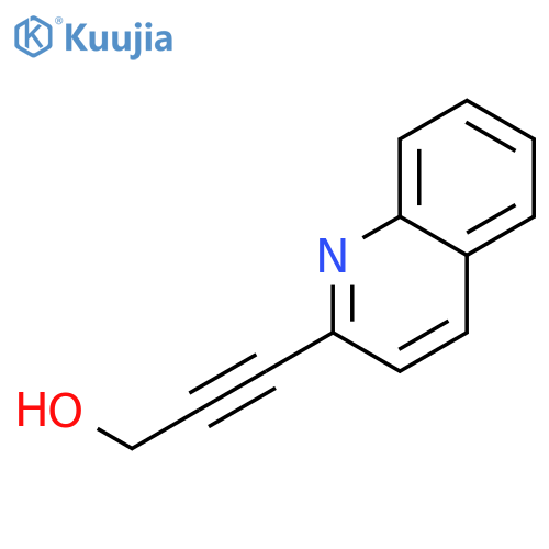 2-Propyn-1-ol, 3-(2-quinolinyl)- structure