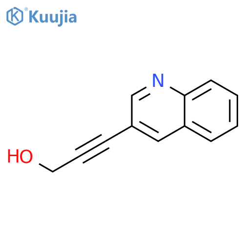 3-(quinolin-3-yl)prop-2-yn-1-ol structure