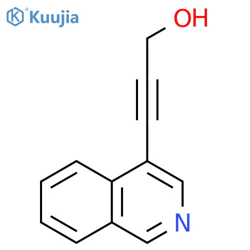 3-(isoquinolin-4-yl)prop-2-yn-1-ol structure