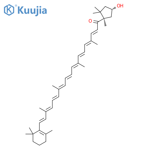 (3'R,5'R)-3'-hydroxy-beta,kappa-caroten-6'-one structure