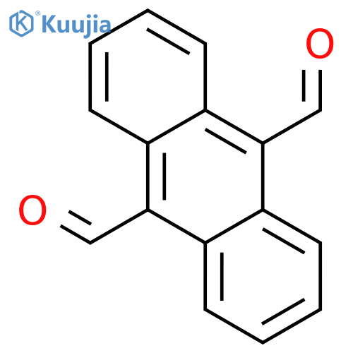 9,10-Anthracenedicarbaldehyde structure