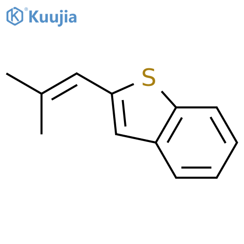 Benzo[b]thiophene, 2-(2-methyl-1-propenyl)- structure
