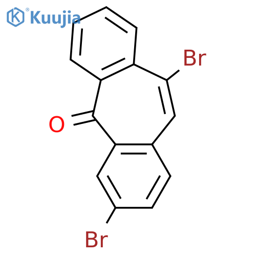 5H-DIBENZO[A,D]CYCLOHEPTEN-5-ONE, 3,10-DIBROMO- structure