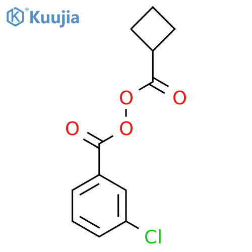 Peroxide, 3-chlorobenzoyl cyclobutylcarbonyl structure