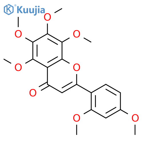 4H-1-Benzopyran-4-one,2-(2,4-dimethoxyphenyl)-5,6,7,8-tetramethoxy- structure