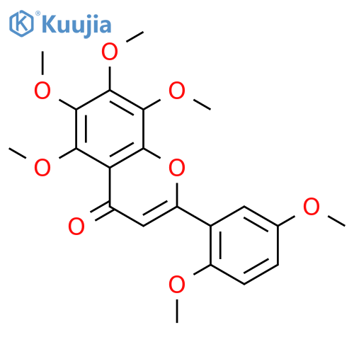 4H-1-Benzopyran-4-one,2-(2,5-dimethoxyphenyl)-5,6,7,8-tetramethoxy- structure