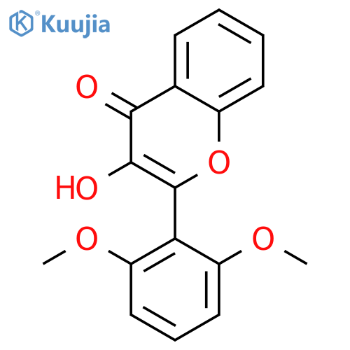 2-(2,6-dimethoxyphenyl)-3-hydroxychromen-4-one structure