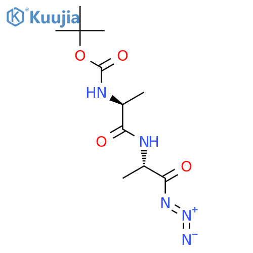 L-ALANYL AZIDE, N-[N-[(1,1-DIMETHYLETHOXY)CARBONYL]-L-ALANYL]- structure