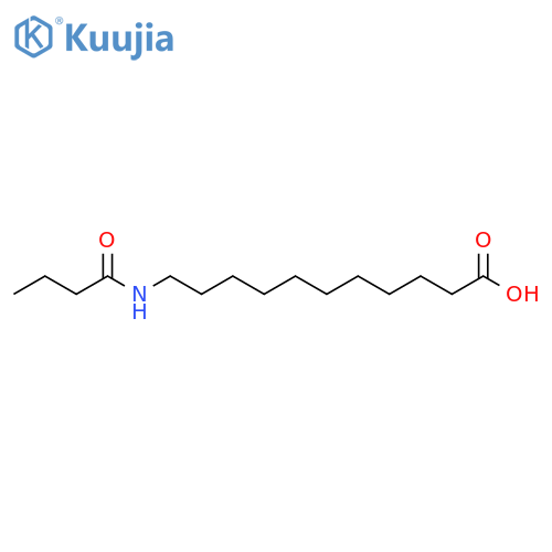 Undecanoic acid, 11-[(1-oxobutyl)amino]- structure