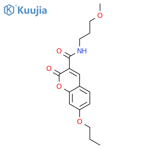 N-(3-methoxypropyl)-2-oxo-7-propoxy-2H-chromene-3-carboxamide structure