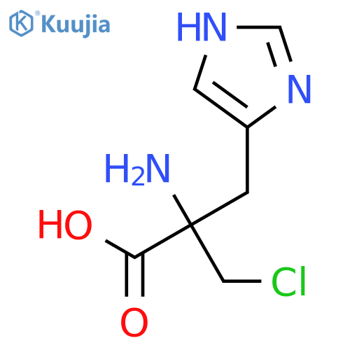 alpha-(chloromethyl)-L-histidine structure