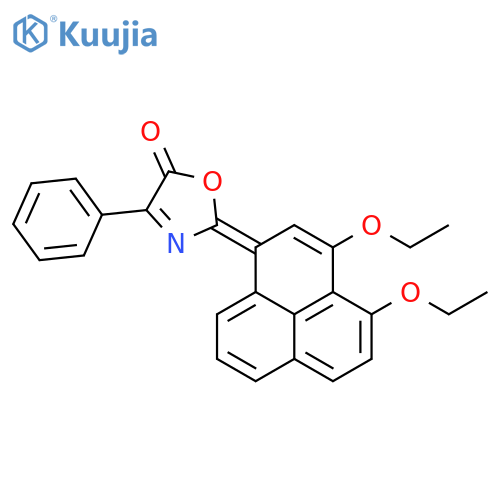 5(2H)-Oxazolone, 2-(3,4-diethoxy-1H-phenalen-1-ylidene)-4-phenyl-,(E)- structure
