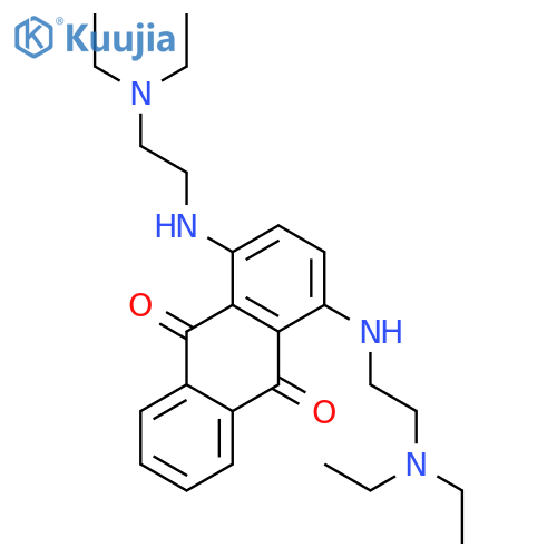 1,4-bis{[2-(diethylamino)ethyl]amino}anthracene-9,10-dione structure