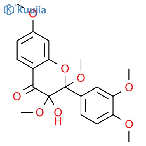 2-(3,4-dimethoxyphenyl)-3-hydroxy-2,3,7-trimethoxy-2,3-dihydro-4H-chromen-4-one structure