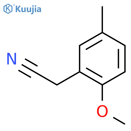 2-(2-methoxy-5-methylphenyl)acetonitrile structure
