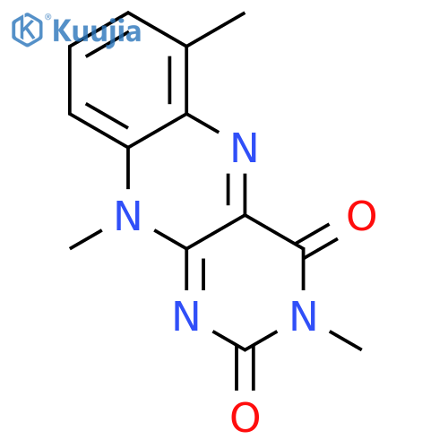 benzo[g]pteridine-2,4(3h,10h)-dione,3,6,10-trimethyl- structure