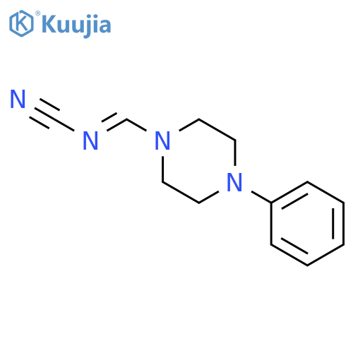 1-[(cyanoimino)methyl]-4-phenyl-Piperazine structure
