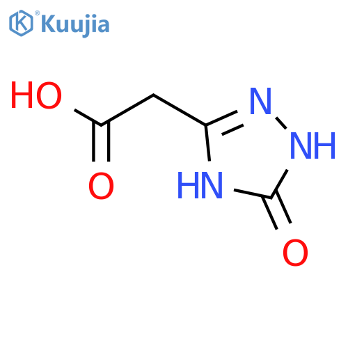 (5-oxo-4,5-dihydro-1H-1,2,4-triazol-3-yl)acetic acid structure