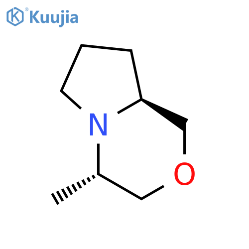 1H-Pyrrolo[2,1-c][1,4]oxazine,hexahydro-4-methyl-, (4S,8aS)- structure