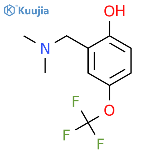 2-Dimethylaminomethyl-4-trifluoromethoxy-phenol structure
