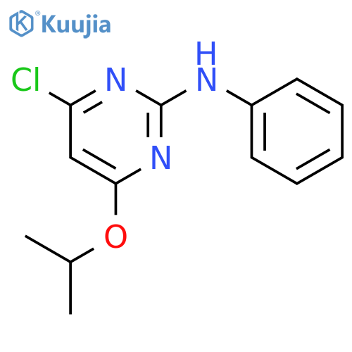 2-PYRIMIDINAMINE, 4-CHLORO-6-(1-METHYLETHOXY)-N-PHENYL- structure