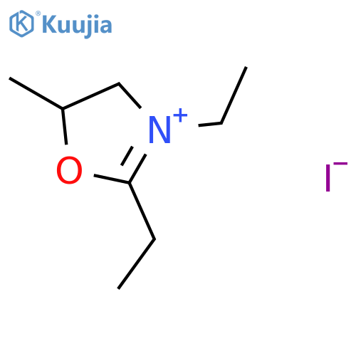 Oxazolium, 2,3-diethyl-4,5-dihydro-5-methyl-, iodide structure