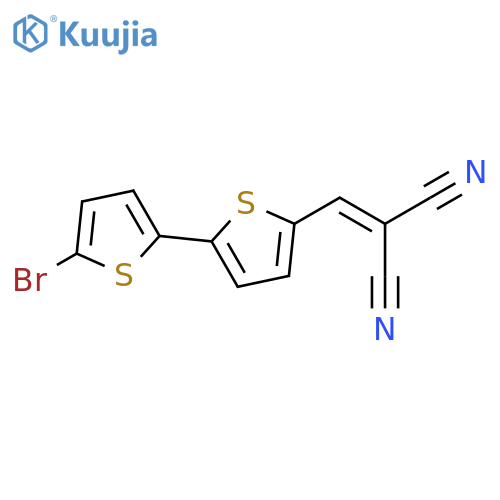 2-(5'-Bromo-2,2'-bithiophen-5-yl)methylenemalononitrile structure