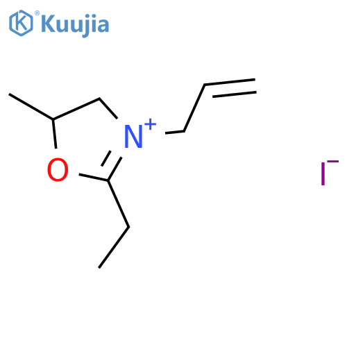 Oxazolium, 2-ethyl-4,5-dihydro-5-methyl-3-(2-propenyl)-, iodide structure