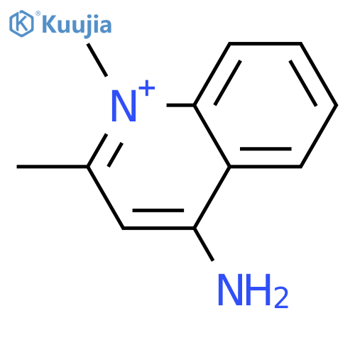 Quinolinium,4-amino-1,2-dimethyl-, iodide (1:1) structure