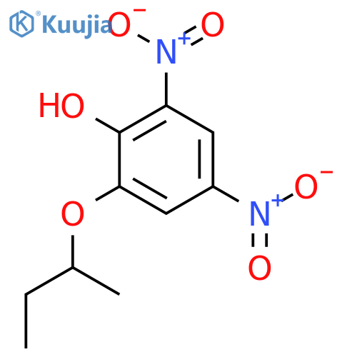 Phenol, 2-(1-methylpropoxy)-4,6-dinitro- structure