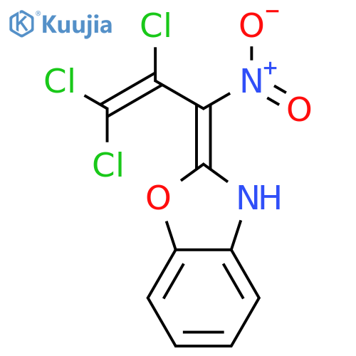 BENZOXAZOLE, 2,3-DIHYDRO-2-(2,3,3-TRICHLORO-1-NITRO-2-PROPENYLIDENE)- structure