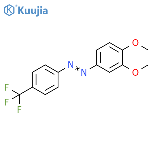 Diazene, (3,4-dimethoxyphenyl)[4-(trifluoromethyl)phenyl]- structure