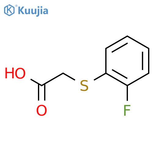 2-(2-Fluorophenyl)sulfanylacetic Acid structure