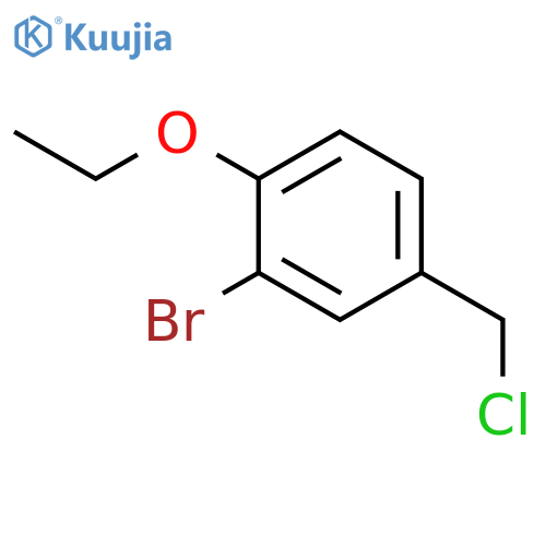 2-Bromo-4-(chloromethyl)-1-ethoxybenzene structure