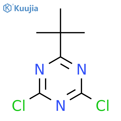 2-tert-butyl-4,6-dichloro-1,3,5-triazine structure