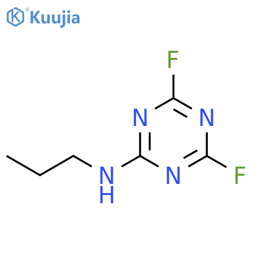1,3,5-Triazin-2-amine, 4,6-difluoro-N-propyl- structure