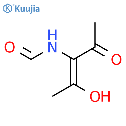 Formamide, n-(1-acetyl-2-hydroxy-1-propenyl)-(9ci) structure