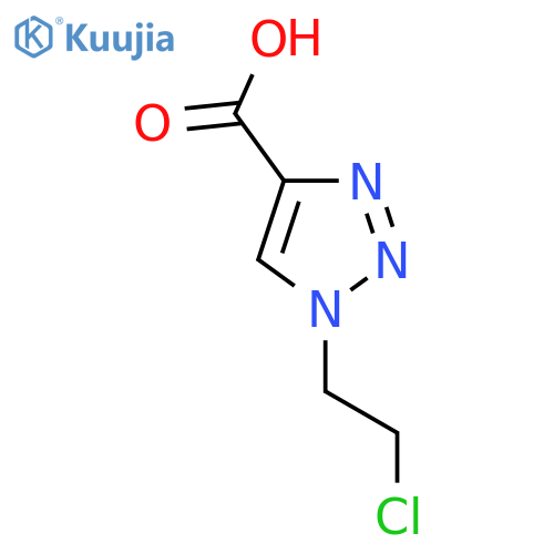 1-(2-chloroethyl)-1H-1,2,3-triazole-4-carboxylic acid structure