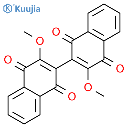 [2,2'-Binaphthalene]-1,1',4,4'-tetrone, 3,3'-dimethoxy- structure