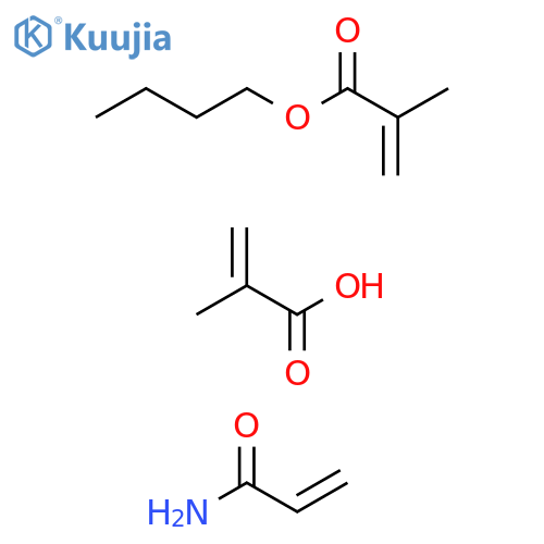 2-Propenoic acid, 2-methyl-, polymer with butyl 2-methyl-2-propenoate and 2-propenamide structure