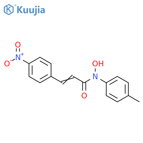 2-Propenamide, N-hydroxy-N-(4-methylphenyl)-3-(4-nitrophenyl)- structure