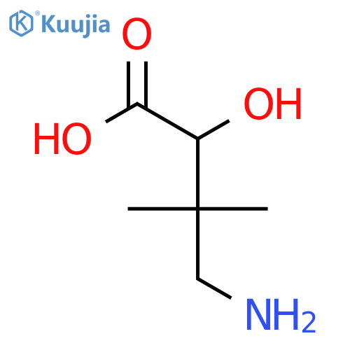 Butanoic acid, 4-amino-2-hydroxy-3,3-dimethyl- structure