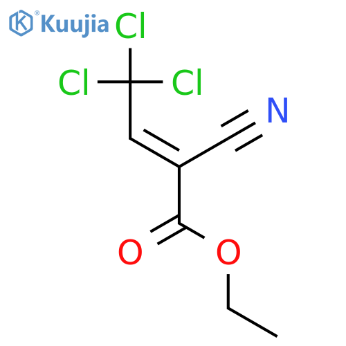 2-Butenoic acid, 4,4,4-trichloro-2-cyano-, ethyl ester structure