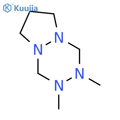 6H-Pyrazolo[1,2-a][1,2,4,5]tetrazine,hexahydro-2,3-dimethyl- structure
